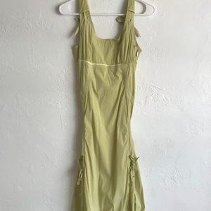 Mint Polyamide Dress, Parachute style, Size 6, French Made